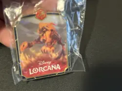 Disney Lorcana Scar Lion King Promo Pin NEW in Bag Promo Trading Official - Image 1
