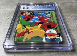 Pokemon Card Scizor Vs Pikachu CGC 9.5 Gem Mint, Bandai Carddass Anime #85 (1) - Image 3