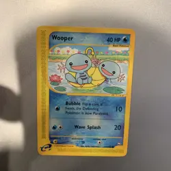 Pokemon TCG Aquapolis WOOPER Regular, Common - 117/147 NM Vintage WOTC Card - Image 1