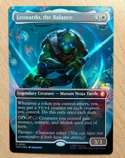 Mtg Magic: # FOIL Full Art # Leonardo, das Gleichgewicht, the Balance, English - Image 1