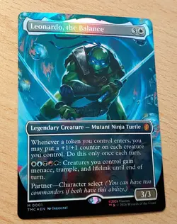 Mtg Magic: # FOIL Full Art # Leonardo, das Gleichgewicht, the Balance, English - Image 3