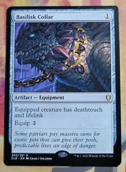 Basilisk Collar MTG Commander Legends: Battle for Baldur's Gate (CLB) (NM) - Image 1