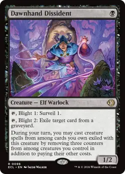 Dawnhand Dissident [Lorwyn Eclipsed] Foil Near Mint - Image 1