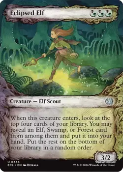 Eclipsed Elf (Showcase) [Lorwyn Eclipsed] Near Mint - Image 1