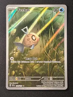 Feebas 198/191 Illustration Rare Surging Sparks Pokemon NM/M - Image 1
