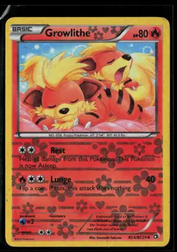 Growlithe RC4/RC25 Legendary Treasures Uncommon Pokemon - Image 1