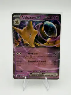 Alakazam ex 065/165 SV: Scarlet & Violet 151 Pokemon TCG Double Rare NM - Image 1