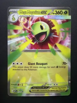 Jumbo Mega Meganium EX 034 Black Star Promo, Ascended Heroes, 3D, Pokemon TCG - Image 1