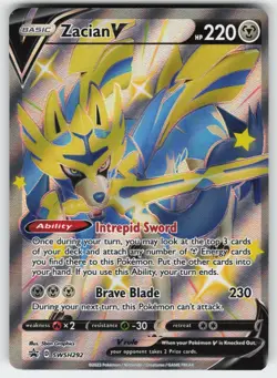 Zacian V (Shiny) SWSH292 Holo Promo Sword & Shield Promo Pokemon Near Mint - Image 1