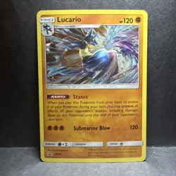 Lucario - SM54 Holo Promo Sun & Moon Promo Pokemon Near Mint - Image 1
