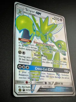 Scizor GX Shiny Holo Rare Hidden Fates Shiny Vault SV72/SV94 Pokemon TCG NM - Image 3