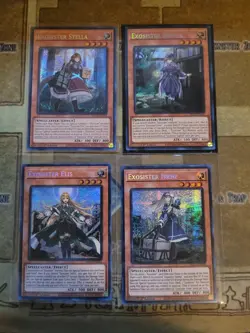 YUGIOH EXOSISTER IRENE + ELIS + SOPHIA + STELLA MP23 PRISMATIC SECRET 1ST ED NM - Image 1