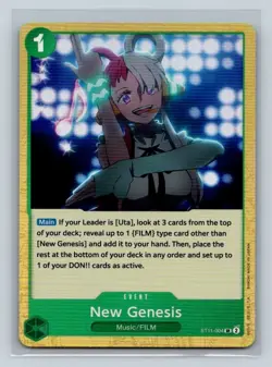 New Genesis ST11-004 SR Super Rare Foil Leader One Piece Trading Card (B) - Image 1