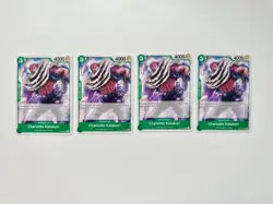 ONE PIECE TCG: CHARLOTTE KATAKURI ST16-003 x4 GREEN Starter Deck 16: Uta ✨ - Image 1