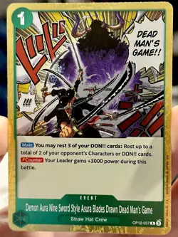 Demon Aura Nine Sword Style Asura Blades Drawn Dead Man's Game OP12-037 NM - Image 3
