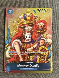 Monkey.D. Luffy One Piece Convention Exclusive Foil Promo P-043 NM - Image 1
