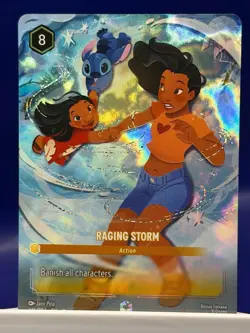 Disney Lorcana Winterspell Raging Storm Enchanted 225/204 Lilo Stitch - Image 1