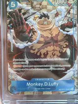 Bandai One Piece Card Game Monkey D. Luffy OP11-058 Treasure Rare Foil ENG - Image 1