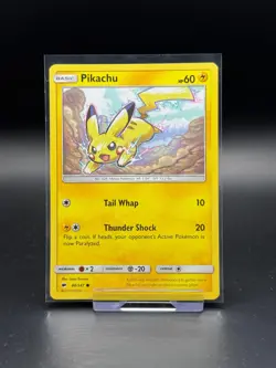 Pikachu 40/147 Burning Shadows LP Pokemon Card TCG Vintage - Image 1