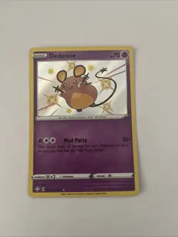 Dedenne SV051/SV122 - Shining Fates Baby Shiny Holo Pokemon Card - Image 1