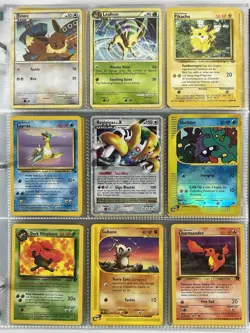 Pokemon Card Collection VTG Binder Holo Rare 1st E-Reader WOTC Lv X Pikachu - Image 1