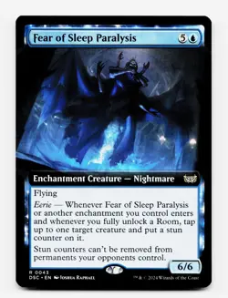 Fear of Sleep Paralysis (Extended Art) - [Commander: Duskmourn] MTG 💧 - Image 3