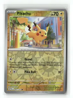 Pikachu 062/193 Common Paldea Evolved Pokemon Reverse Holo Near Mint - Image 1