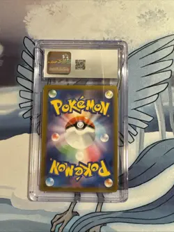 Pokemon Karte Larvitar 114/108 Ruler of the Black Flame SV3 Holo CGC 8 NM/Mint - Image 2