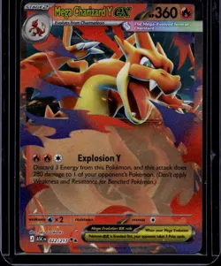 Mega Charizard Y ex 022/217 Double Rare Ascended Heroes Pokemon Near Mint - Image 1