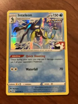 Inteleon - 043/138 - Prize Pack - Holo Rare - League Stamped - Pokemon TCG - Image 1