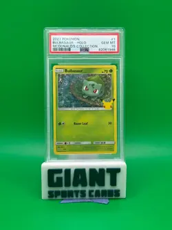 2021 Pokemon Mcdonalds Collection Bulbasaur Holo Mcdonald's Collection PSA 10 #1 - Image 1