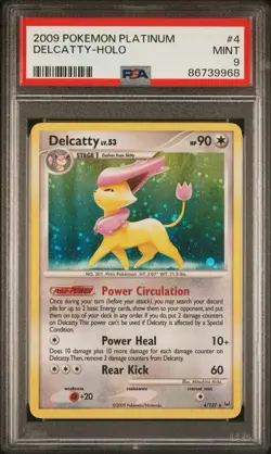 Pokemon TCG Delcatty 4/127 Platinum Holo! PSA 9! See Description! - Image 1