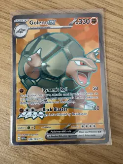 Pokemon Golem ex Scarlet & Violet 151 - 189/165 Ultra Rare English - NM - Image 1