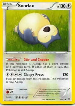Snorlax 58/83 Generations Rare NM Pokemon TCG - Image 1