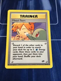 Misty's Tears 118/132 Gym Challenge Regular Pokemon TCG - Image 1