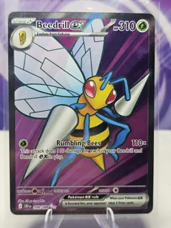 Pokemon Beedrill EX Ultra Rare Full Art Holo Chaos Rising 098/086 NM - Image 1