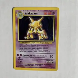 Pokemon TCG - Alakazam - 1/102 - Holo Unlimited Base Set Unlimited Vintage WOTC - Image 1