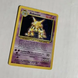 Pokemon TCG - Alakazam - 1/102 - Holo Unlimited Base Set Unlimited Vintage WOTC - Image 2
