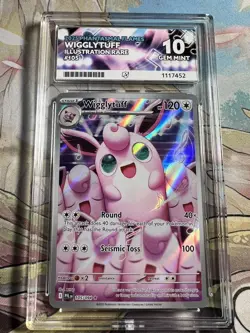 ACE 10 Pokemon TCG Wigglytuff 105/094 Phantasmal Flames - ENGLISH Art Label - Image 1