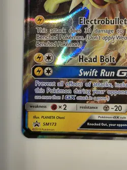 Pokemon TCG Jolteon GX SM Sun & Moon SM173 Holo Promo GX 200 HP English - Image 5