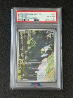 Psyduck 175/165 Pokemon 151 English Illustration Rare GEM MINT PSA 10 - Image 1