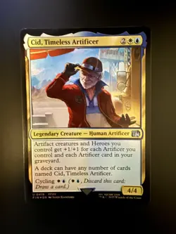 MTG Final Fantasy English Cid, Timeless Artificer 0419 Foil - Image 1