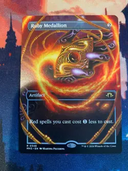 MTG Modern Horizons 3 Ruby Medallion Borderless - Image 1
