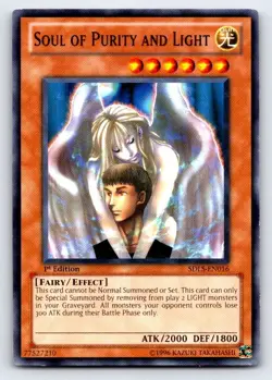 Soul of Purity and Light SDLS-EN016 Structure Deck: Lost Sanctuary Yu-Gi-Oh LP - Image 1