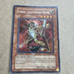 Yu-Gi-Oh! Ehren, Lightsworn Monk LODT-EN082 Secret Rare Holo 1st Edition LP/MP - Image 1