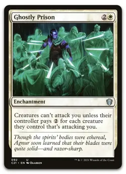 Ghostly Prison #92 (NM) Commander 2021 C21 Magic MTG NM Near Mint - Image 1