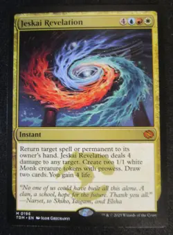 Jeskai Revelation Tarkir: Dragonstorm TDM Regular #196 Magic MTG - Image 1