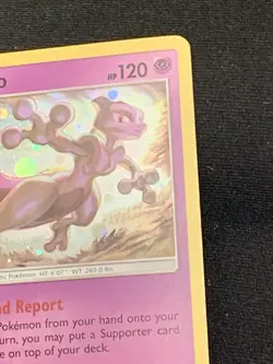 Pokemon TCG Mewtwo SM214 Hidden Fates Pin Collection Black Star Promo MP - Image 4