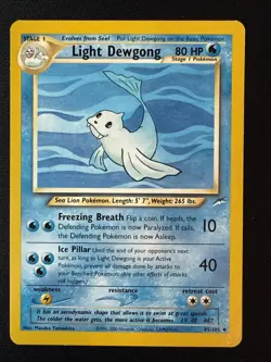 Pokemon Light Dewgong 45/105 Neo Destiny Uncommon Unlimited WOTC - Image 1