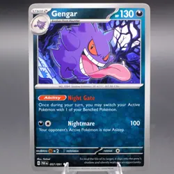 Gengar 057/091 Uncommon SV: Paldean Fates Pokemon TCG NM - Image 1
